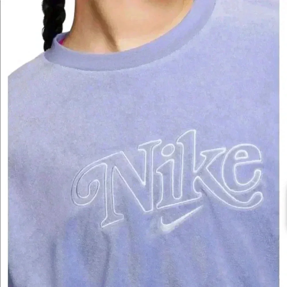 Nike Retro Femme Terry Cropped Crew Sweatshirt